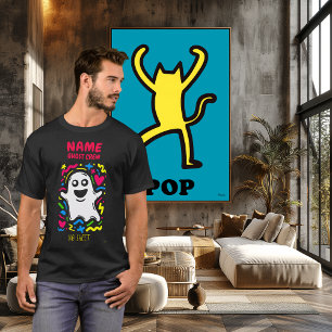 Camiseta Arte Pop Fantasma Neon Personalizada Sem Lençol Fu