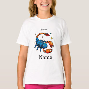 Camiseta Arte pop fofo signo de Escorpião horóscopo