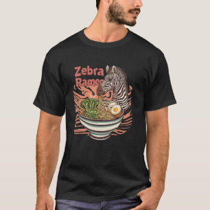 Camiseta Arte Pop Japonês Amante de Macarrão Vida Selvagem