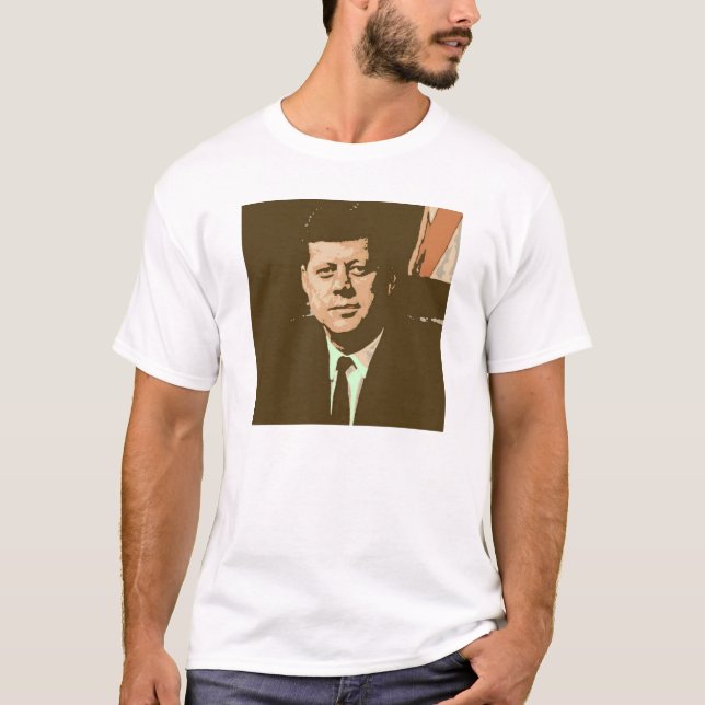 Camiseta Arte Pop John F Kennedy (Frente)