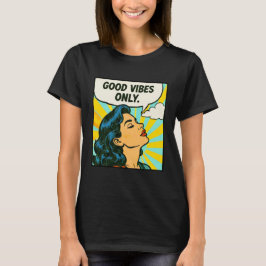 Camiseta Arte Pop “Só Vibrações Boas”