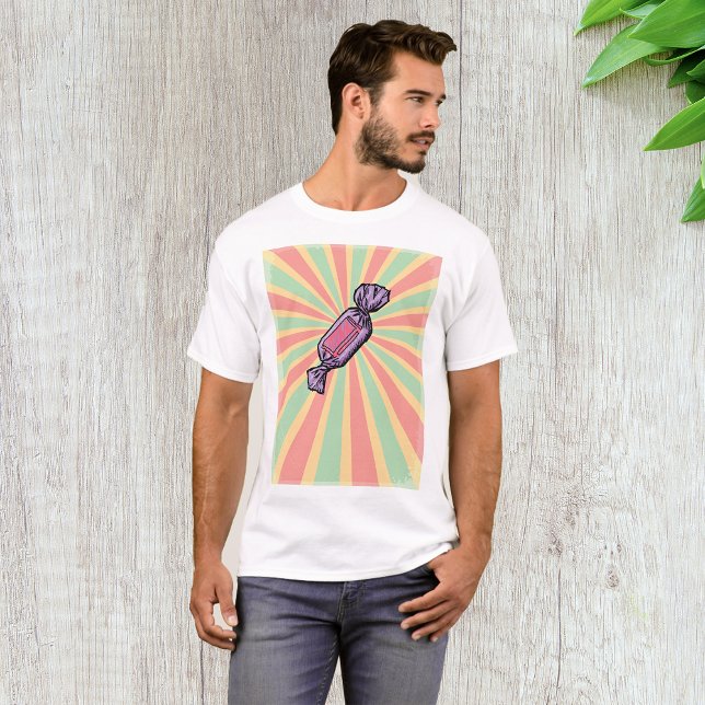 Camiseta Arte Pop Vintage de Bala Embrulhada (Criador carregado)