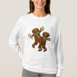 Camiseta Arte popular de Natal GingerVille