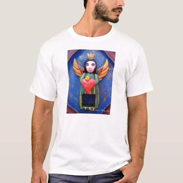 Camiseta Arte popular do "anjo" do t-shirt (Frente)