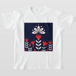 Camiseta arte popular escandinava