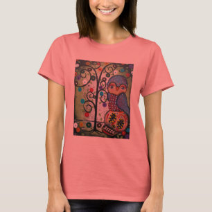 Camiseta Arte popular pelo t-shirt da mulher de Lori