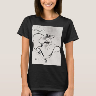 Camiseta Arte Preto e Branco Jane Avril por Toulouse Lautre