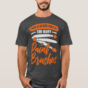 Camiseta Arte Professora Pintor Pintar Pintar Pincéis Prese