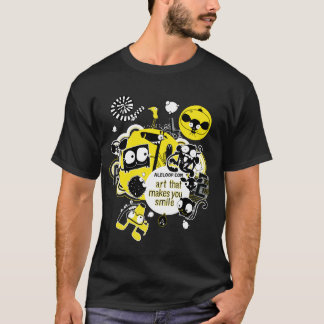 Camiseta Arte que lhe faz t-shirt de Aleloop do sorriso