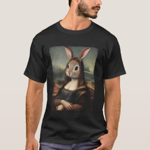 Camiseta Arte Renascimento Pintura Divertida Mona Lisa Coel