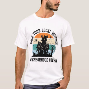 Camiseta Arte Retro de Casa Assombrada de Halloween de Brux