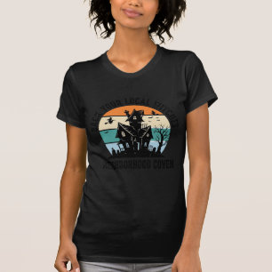 Camiseta Arte Retro de Casa Assombrada de Halloween de Brux
