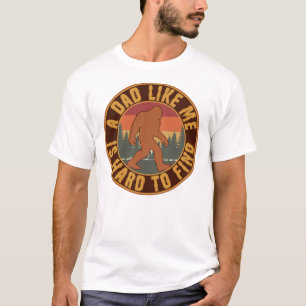 Camiseta Arte retrô do Dia dos Pais engraçada com Pé Grande