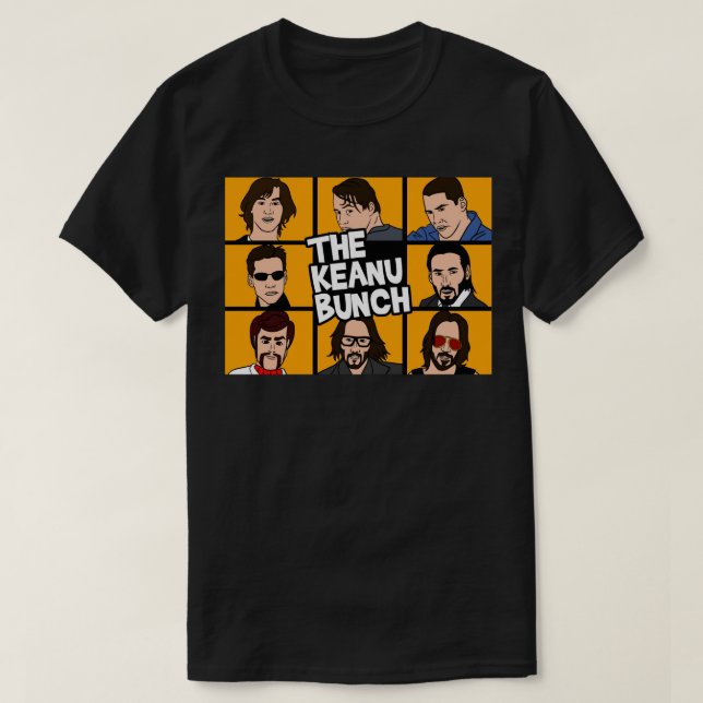 Camiseta Arte Retro Keanu Obtém Presente Gráfico Legal (Frente do Design)