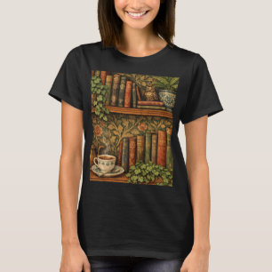 Camiseta Arte retrô para amantes de livros