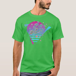 Camiseta Arte Retro Sakura Japão Flor Cereja Vaporwave