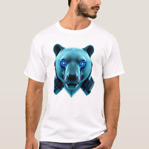 Camiseta Arte Robótica De Urso Polar