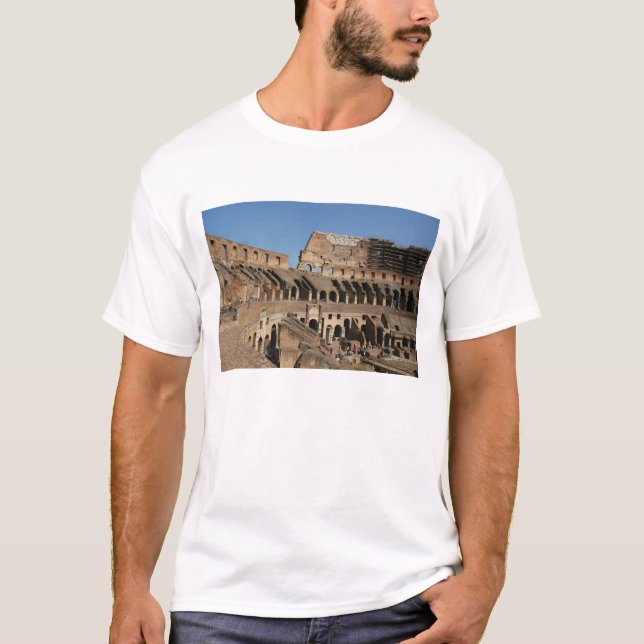 Camiseta Arte Romana. O Coliseu ou Flaviano 7 (Frente)