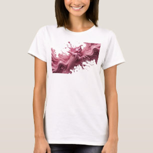 Camiseta Arte Rosa DESIGN DE ARTE ABSTRATO