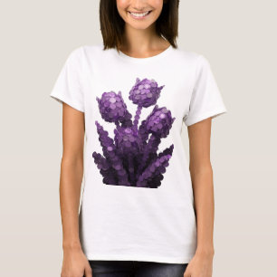 Camiseta Arte Roxa ABSTRATA Arte Gráfica Design