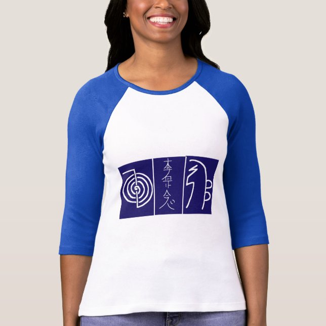 Camiseta ARTE simbólica: Reiki domina ferramentas da (Frente)