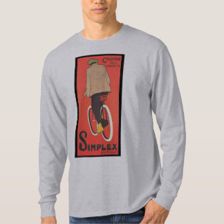 Camiseta Arte simples do poster da bicicleta - 1907