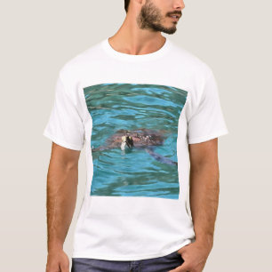 Camiseta Arte sobre a vida selvagem de tartarugas marinhas