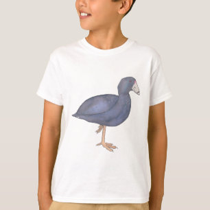 Camiseta Arte sobre aves aquáticas da Coot Americana