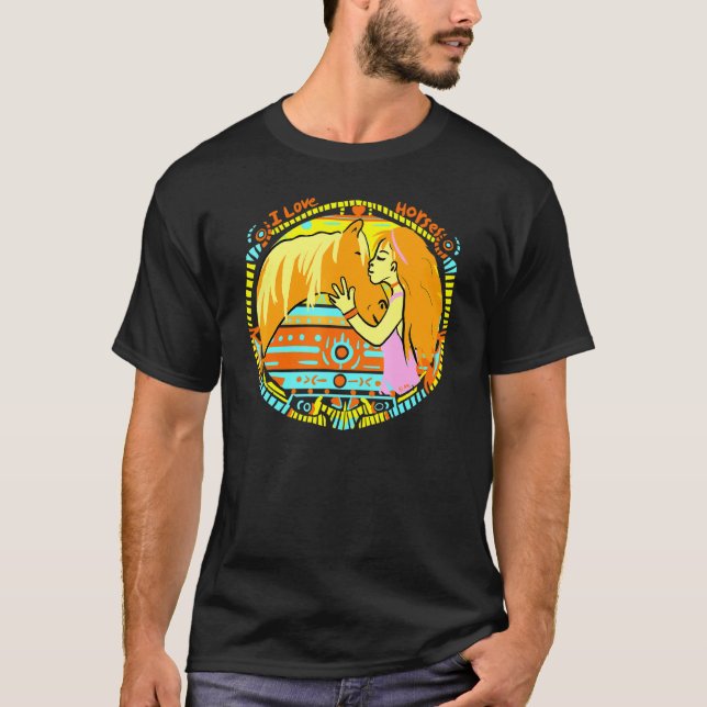 Camiseta Arte sobre cavalos (Frente)