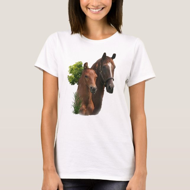 Camiseta Arte sobre cavalos (Frente)