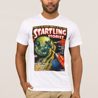 Camiseta Arte SOBRESSALTADO da capa de revista da polpa do
