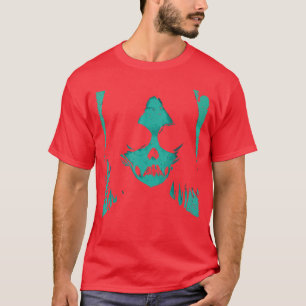 Camiseta Arte Sombria Oculta de Halloween Gótico Horror Mul