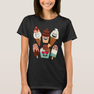 Camiseta Arte Sorvete Engraçada Para Meninos Meninos Toddle