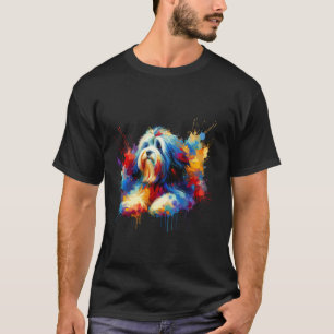Camiseta Arte Splash Coton de Tulear
