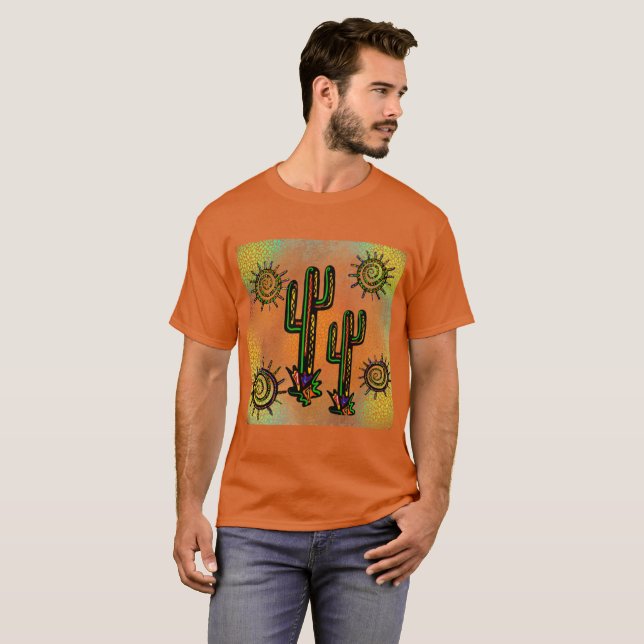 CAMISETA ARTE SUDOESTE KOKOPELLI (Frente Completa)