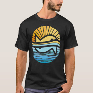 Camiseta Arte Sunset Geométrica De Abstrato de Sund E Do Ma