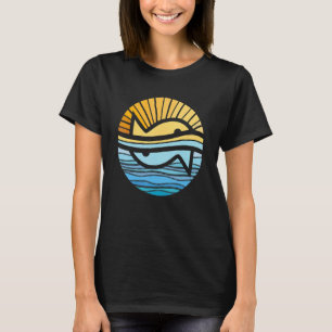 Camiseta Arte Sunset Geométrica De Abstrato de Sund E Do Ma