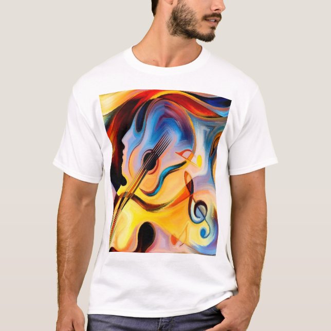 Camiseta Arte temática musical (Frente)