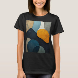 Camiseta Arte Texturizada de Formas Geométricas Abstratas M