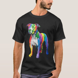 Camiseta Arte Touro-Arco-Íris - Sobremesão-Cão Artístico Vi
