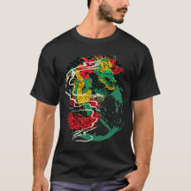 Arte Tradicional de Tatuagem de Dragão Peônia Japo