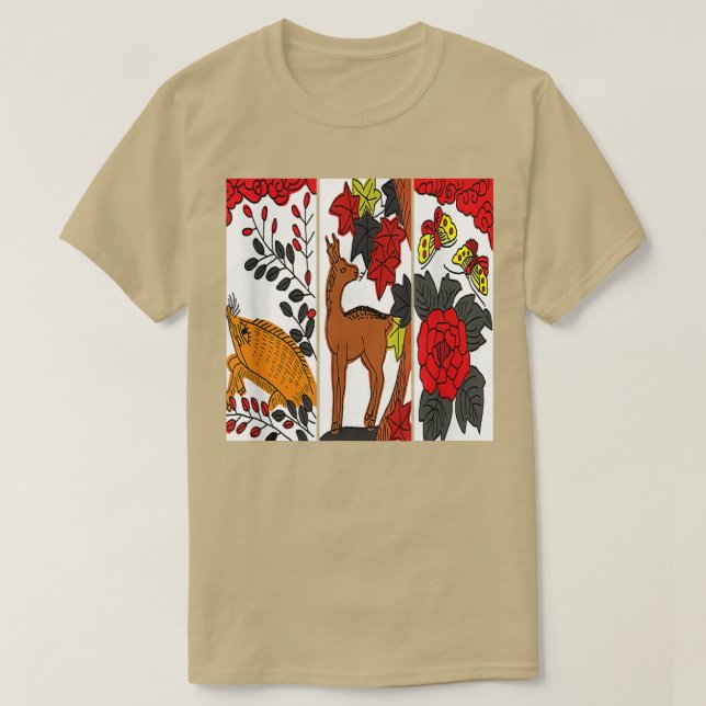 Camiseta Arte tradicional japonesa, Hanafuda (Frente do Design)