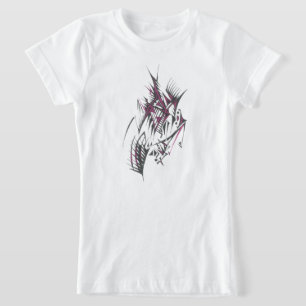 Camiseta Arte Tribal Abstrata Colorida Elétrica de Tatuagem