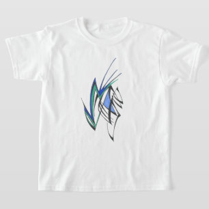 Camiseta Arte Tribal Abstrata Colorida Serena Tatuagem