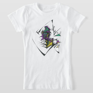 Camiseta Arte Tribal Abstrata Colorida Verde