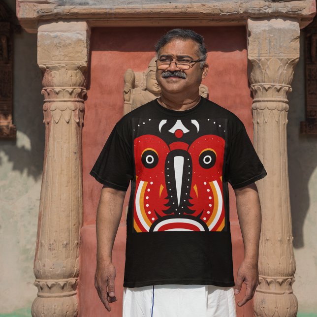 Camiseta Arte Tribal Afro Teke (Criador carregado)