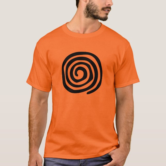 Camiseta Arte tribal do petroglyph espiral tribal (Frente)