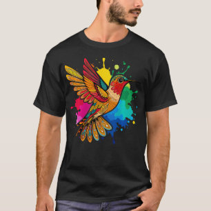 Camiseta Arte Tribal Indígena Beija-flor Índio