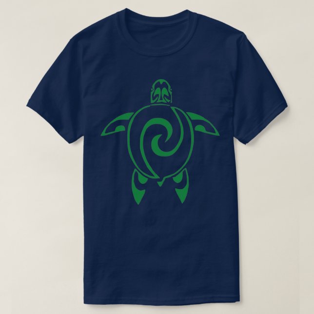 Camiseta Arte Tribal Turtle Shell Tortoise (Frente do Design)