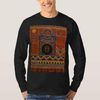 Camiseta Arte Tribal Warli Templo Mahakal Ujjain - Étnico E